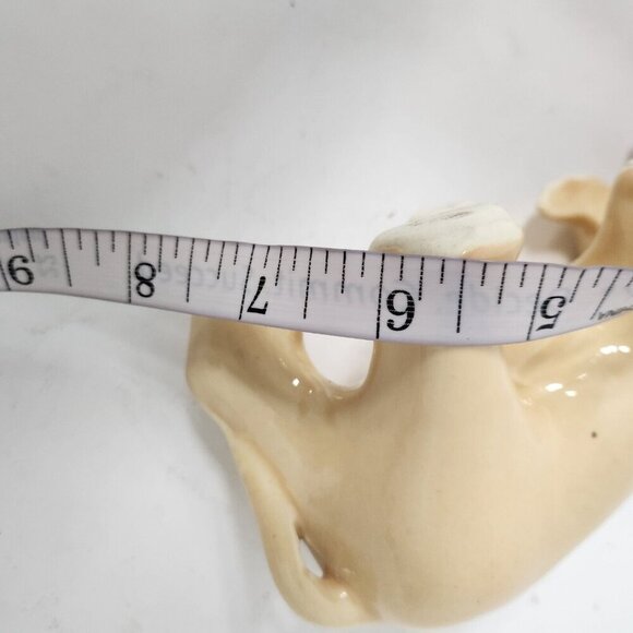 Vintage USA Pottery Ceramic Hound Dog Flower Pot Planter Pastel Cream Decor MCM - Picture 9 of 9